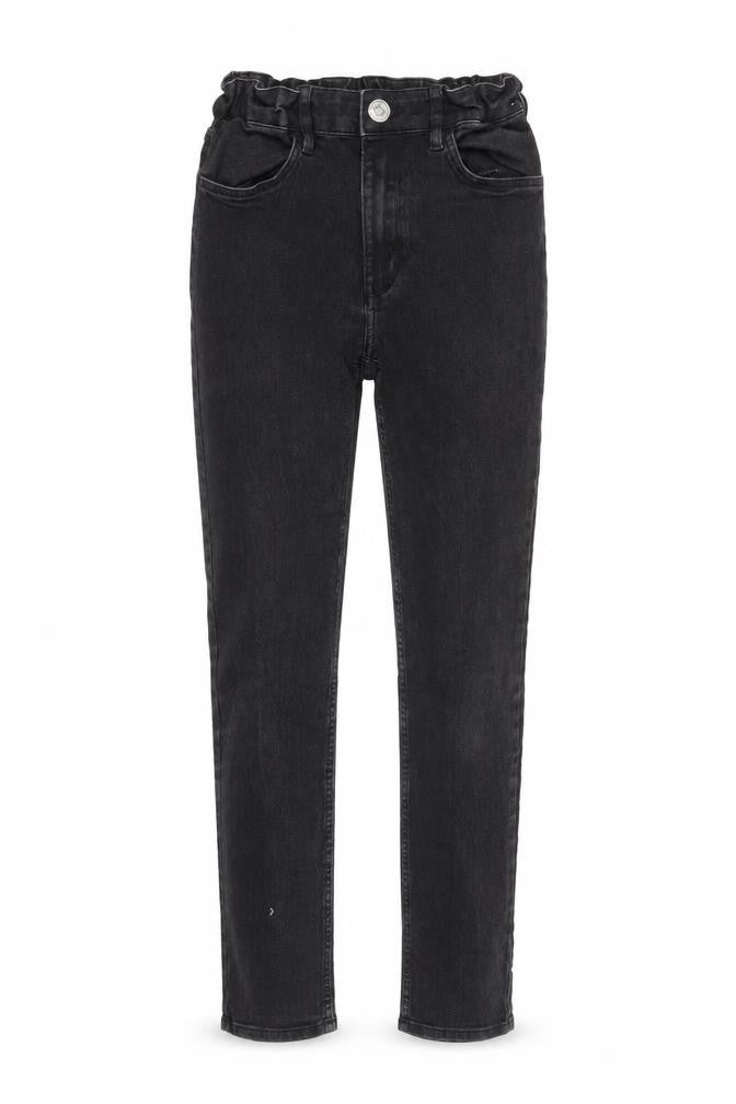 H&M Girls Black 100% Cotton Skinny Jeans Size 13-14 Years L26 in Regular - Elasticated Waist