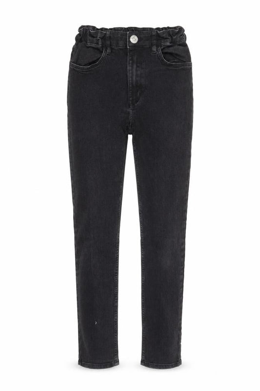 H&M Girls Black 100% Cotton Skinny Jeans Size 13-14 Years L26 in Regular - Elasticated Waist