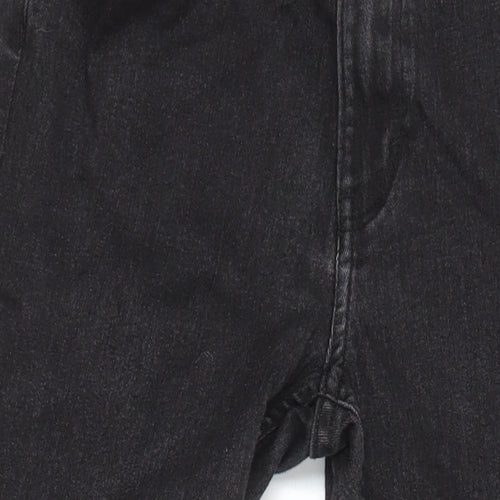 H&M Girls Black 100% Cotton Skinny Jeans Size 13-14 Years L26 in Regular - Elasticated Waist