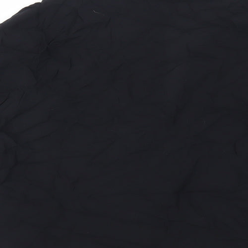 New Look Womens Black Viscose Kimono Blouse Size 10 V-Neck - Open