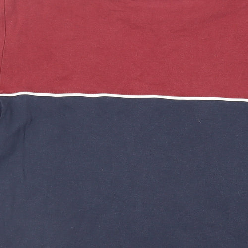NEXT Mens Blue Cotton T-Shirt Size L Crew Neck