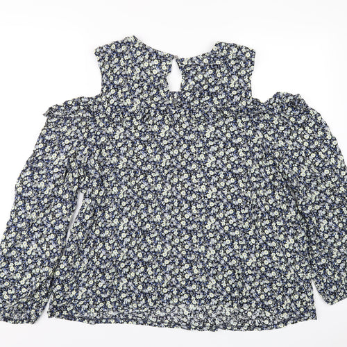 Dorothy Perkins Womens Multicoloured Floral Viscose Basic T-Shirt Size 20 Round Neck