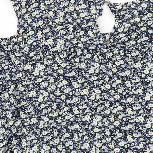 Dorothy Perkins Womens Multicoloured Floral Viscose Basic T-Shirt Size 20 Round Neck