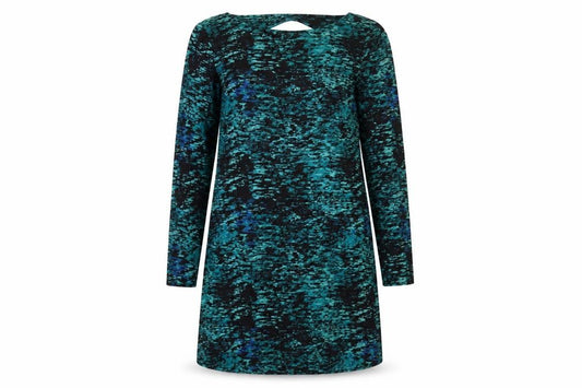 Front view of Gap women’s green polyester a-line, size M, round neck pullover