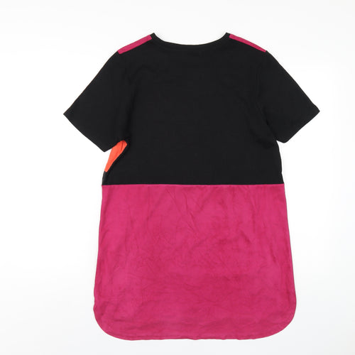 River Island Womens Multicoloured Polyamide T-Shirt Dress Size 10 Round Neck Pullover