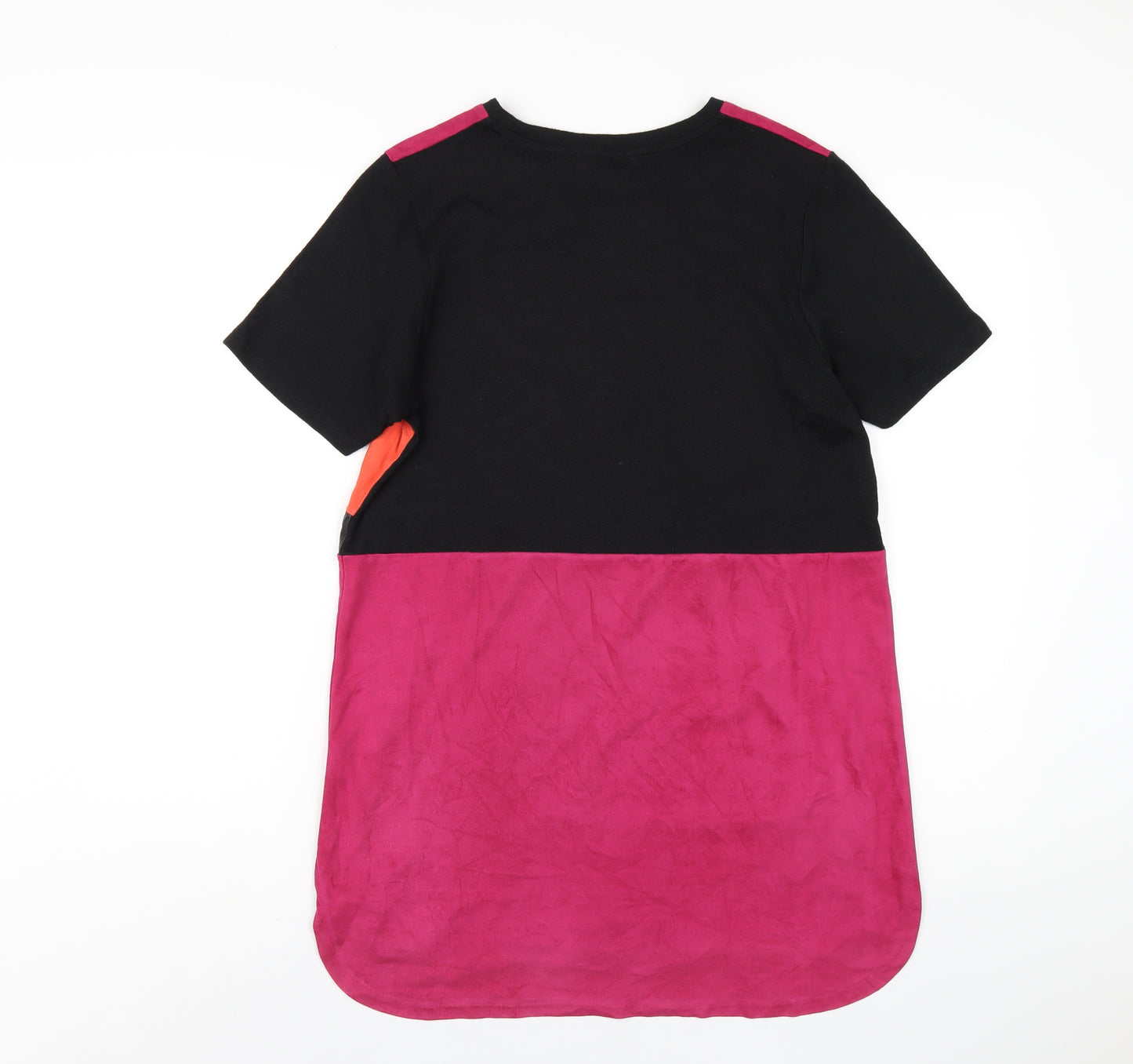 River Island Womens Multicoloured Polyamide T-Shirt Dress Size 10 Round Neck Pullover
