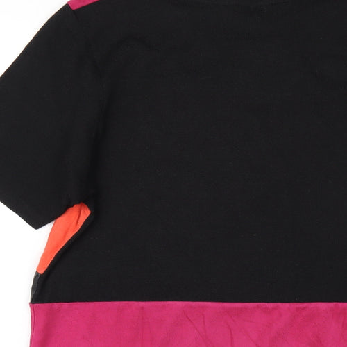 River Island Womens Multicoloured Polyamide T-Shirt Dress Size 10 Round Neck Pullover