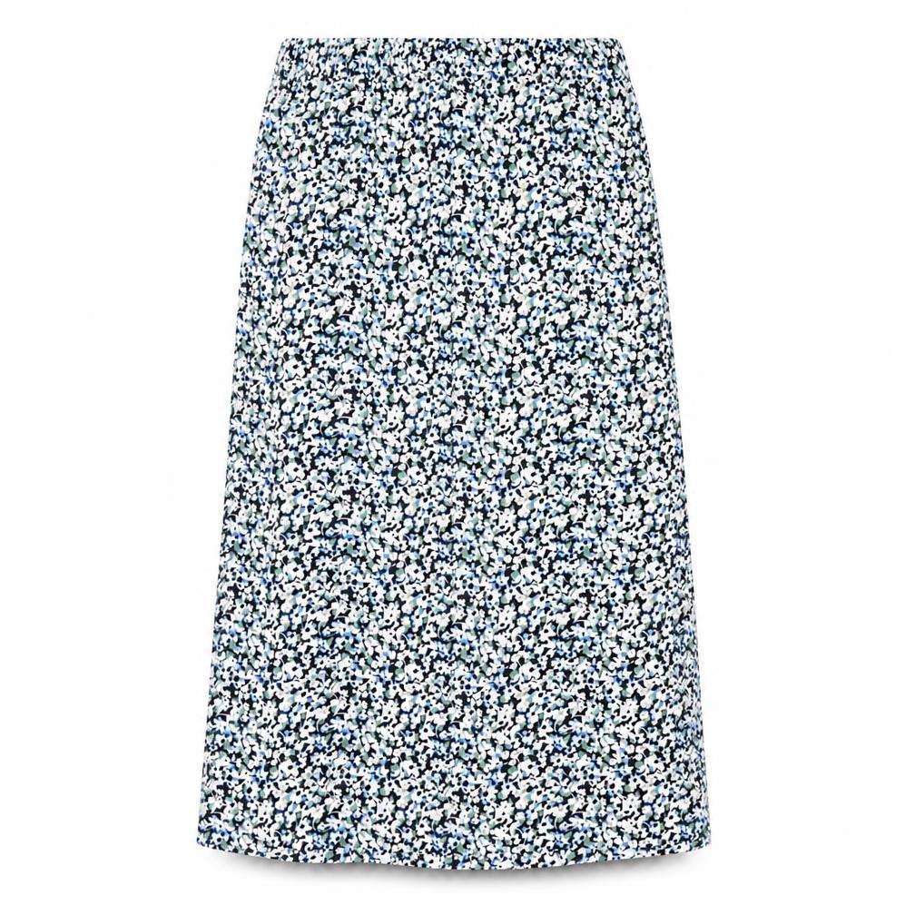 Marks and Spencer Womens Multicoloured Floral Viscose A-Line Skirt Size 14