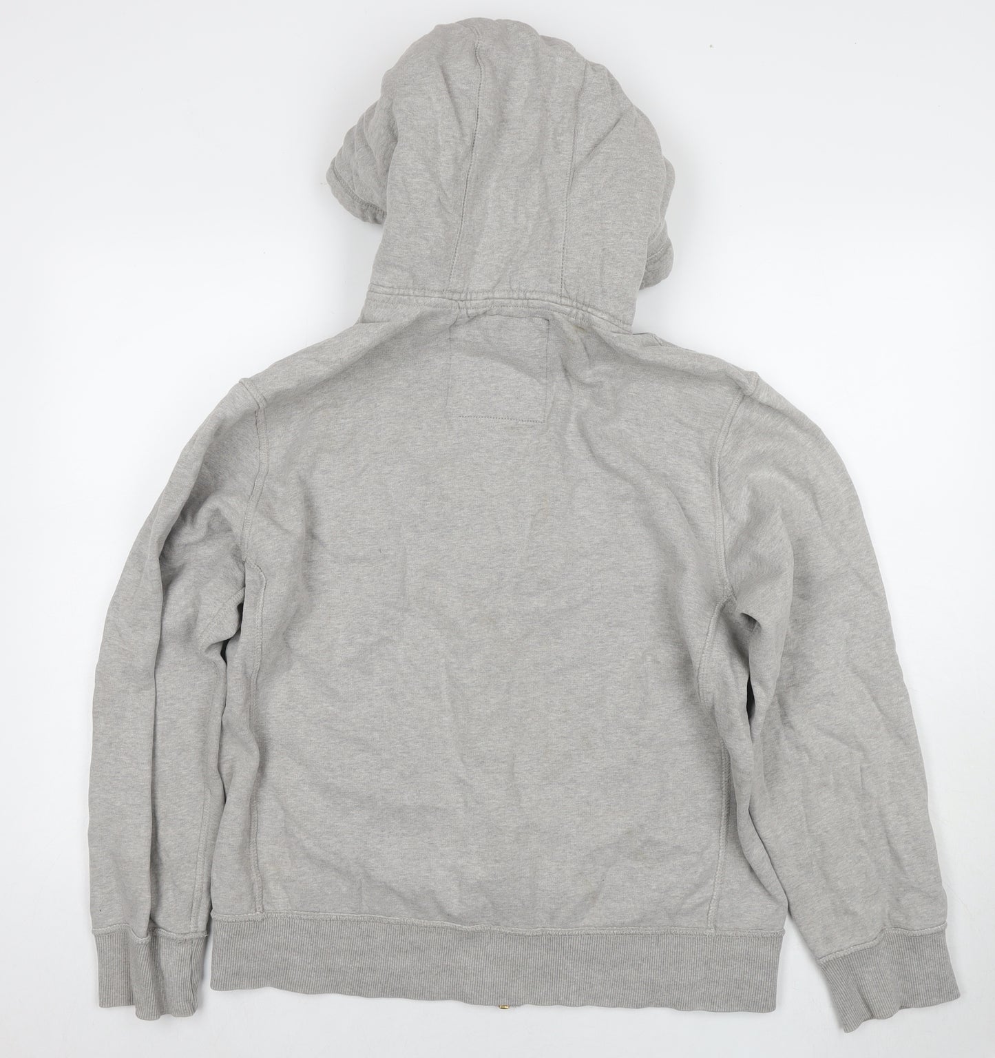 Drift King Mens Grey Cotton Full Zip Hoodie Size L - Logo