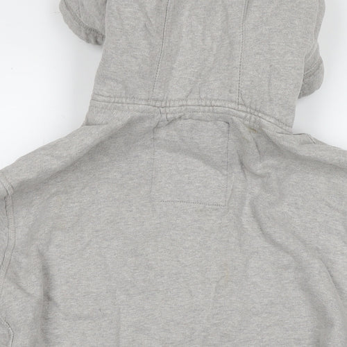 Drift King Mens Grey Cotton Full Zip Hoodie Size L - Logo