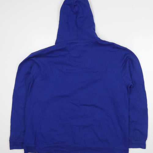 Fanatics Womens Blue Cotton Pullover Hoodie Size L Pullover - Detroit Basketball 1957