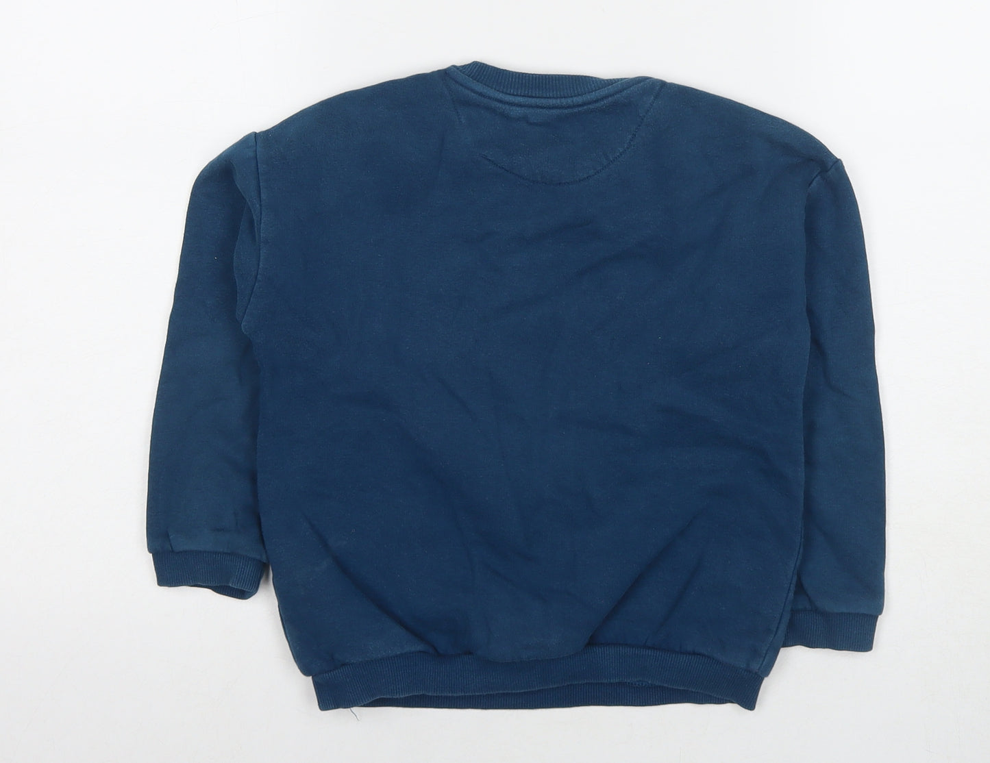 Pokemon Boys Blue Cotton Pullover Sweatshirt Size 7-8 Years Pullover - Pikachu