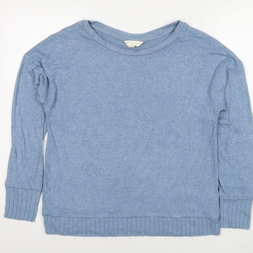 Marks and Spencer Womens Blue Viscose Pullover Sweatshirt Size 12 Pullover
