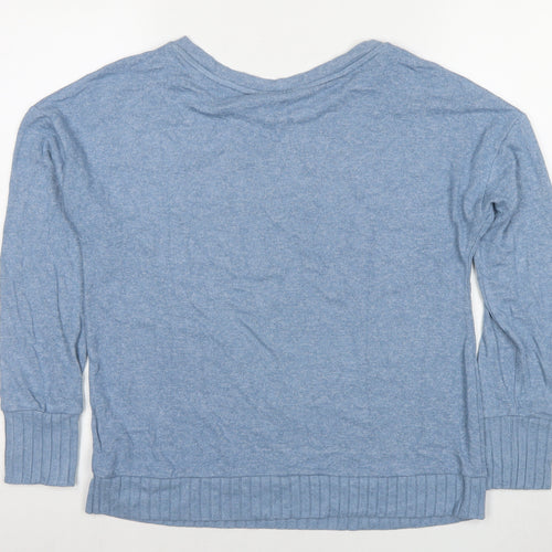 Marks and Spencer Womens Blue Viscose Pullover Sweatshirt Size 12 Pullover