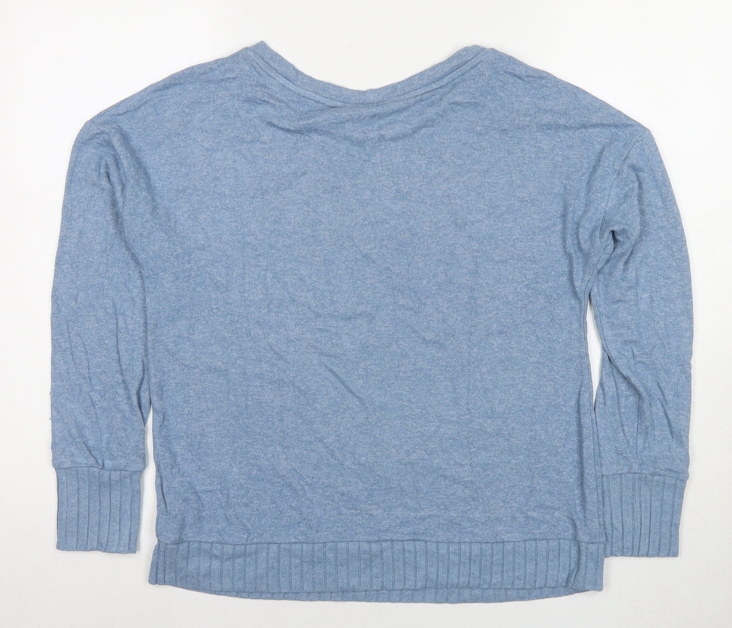 Marks and Spencer Womens Blue Viscose Pullover Sweatshirt Size 12 Pullover