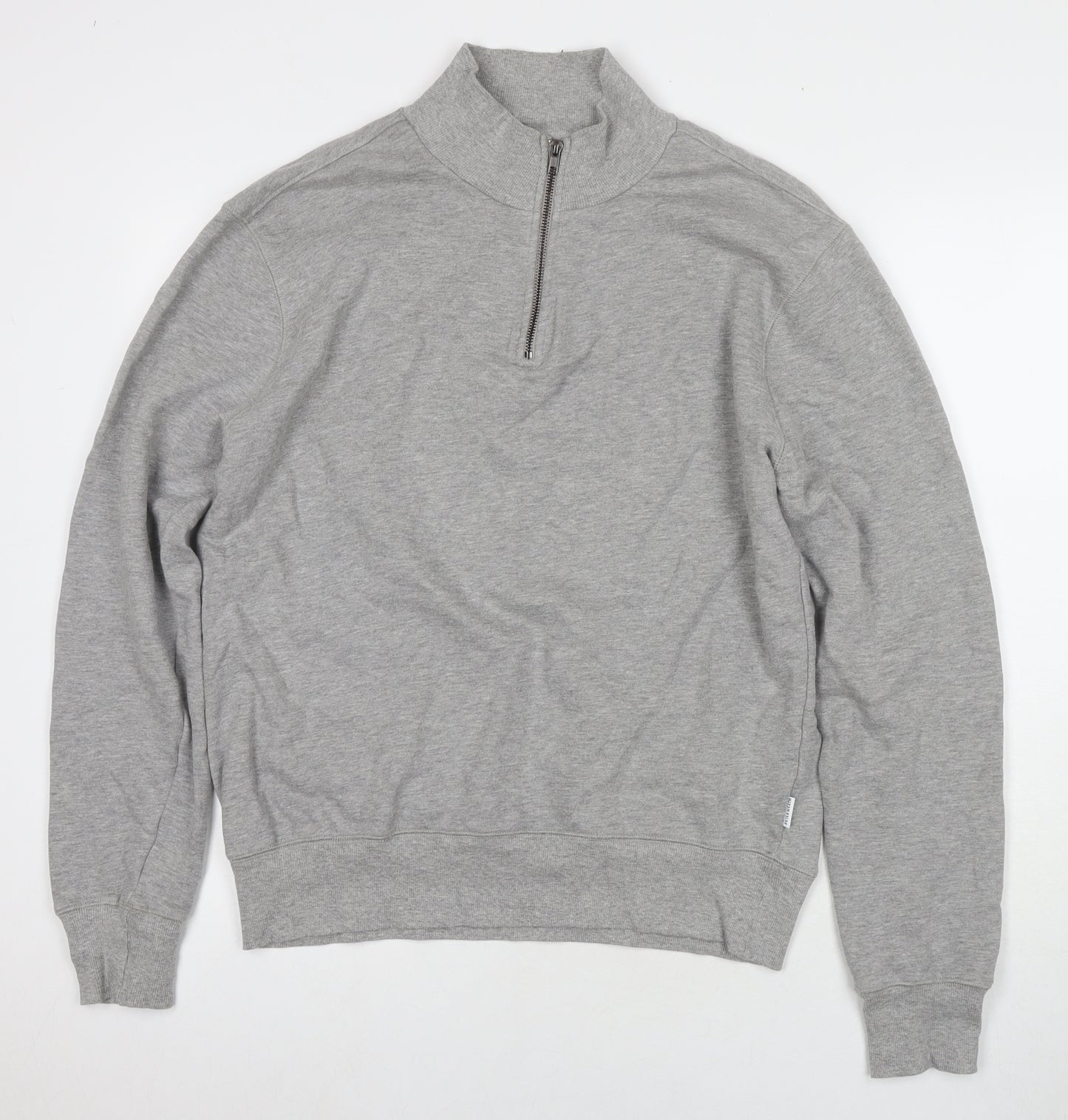 Peter Werth Mens Grey Cotton Pullover Hoodie Size L