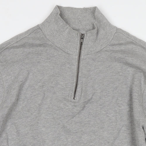 Peter Werth Mens Grey Cotton Pullover Hoodie Size L