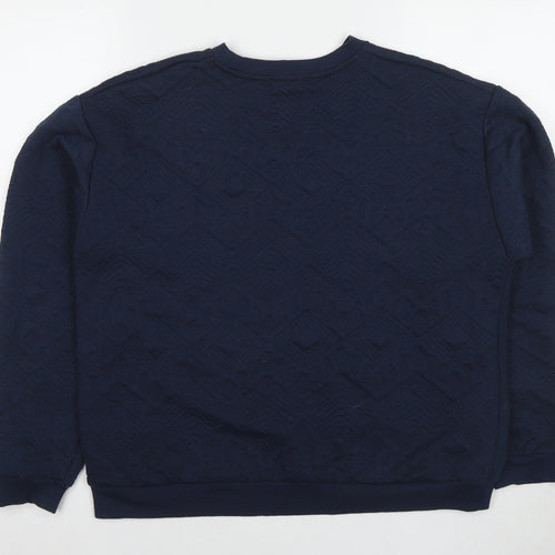 Zara Womens Blue Polyester Pullover Sweatshirt Size M Pullover