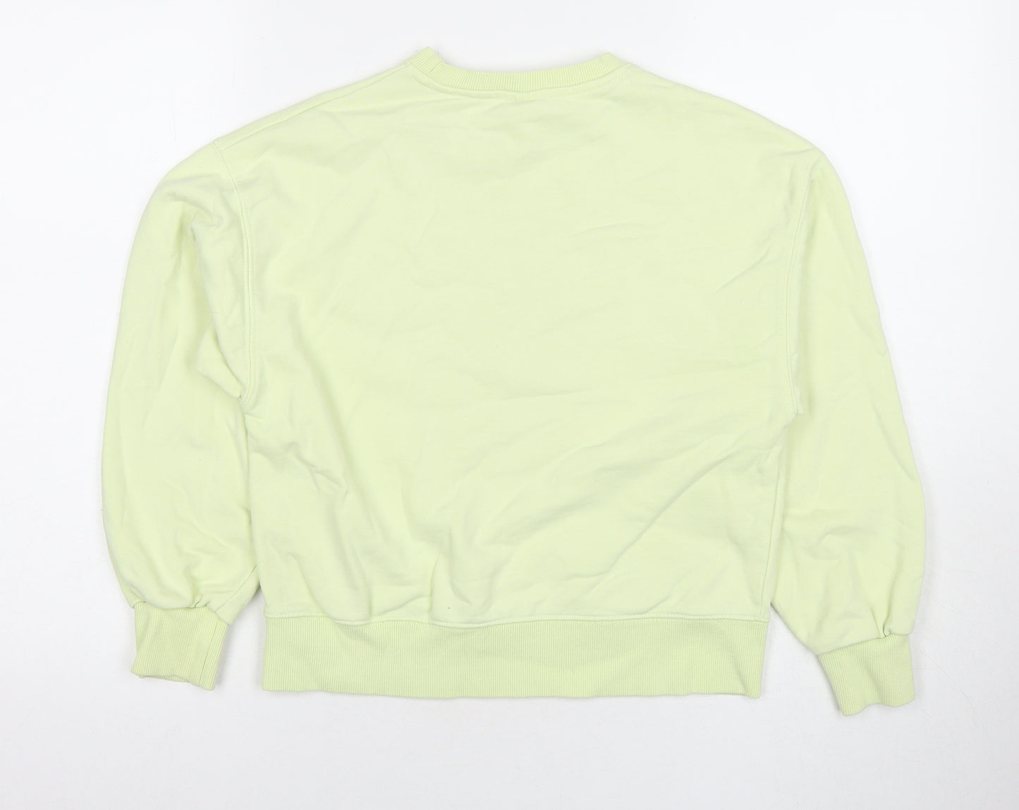 Zara Girls Green Cotton Pullover Sweatshirt Size 11-12 Years Pullover