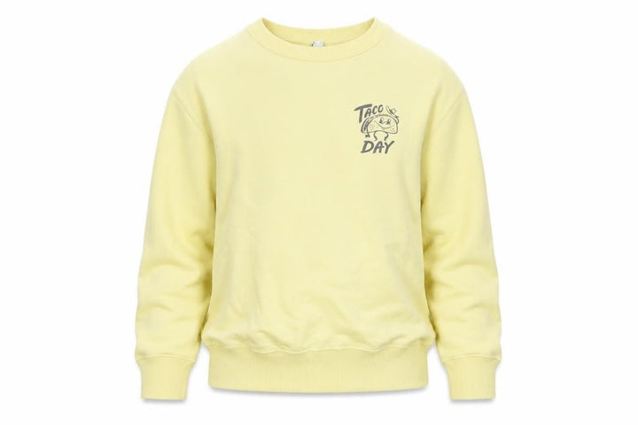 Uniqlo Boys Yellow Cotton Pullover Sweatshirt Size 9-10 Years Pullover - Taco Day