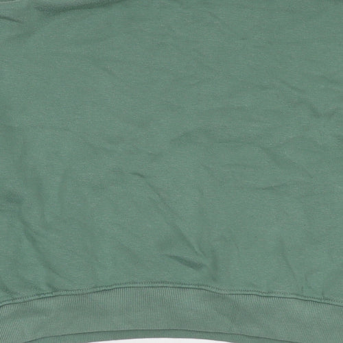 PRETTYLITTLETHING Womens Green Cotton Pullover Sweatshirt Size XL Pullover