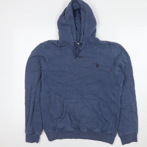 NEXT Mens Blue Cotton Pullover Hoodie Size S