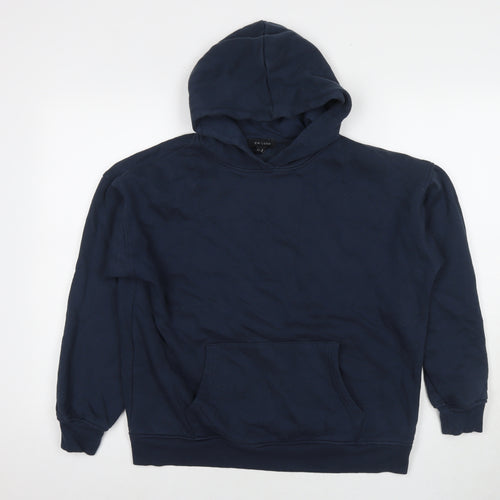 New Look Womens Blue Cotton Pullover Sweatshirt Size M Pullover