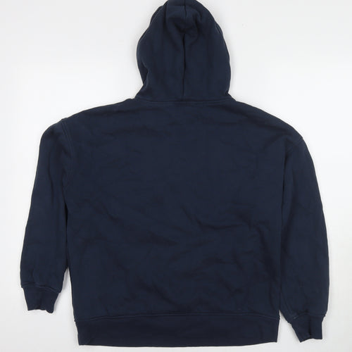 New Look Womens Blue Cotton Pullover Sweatshirt Size M Pullover