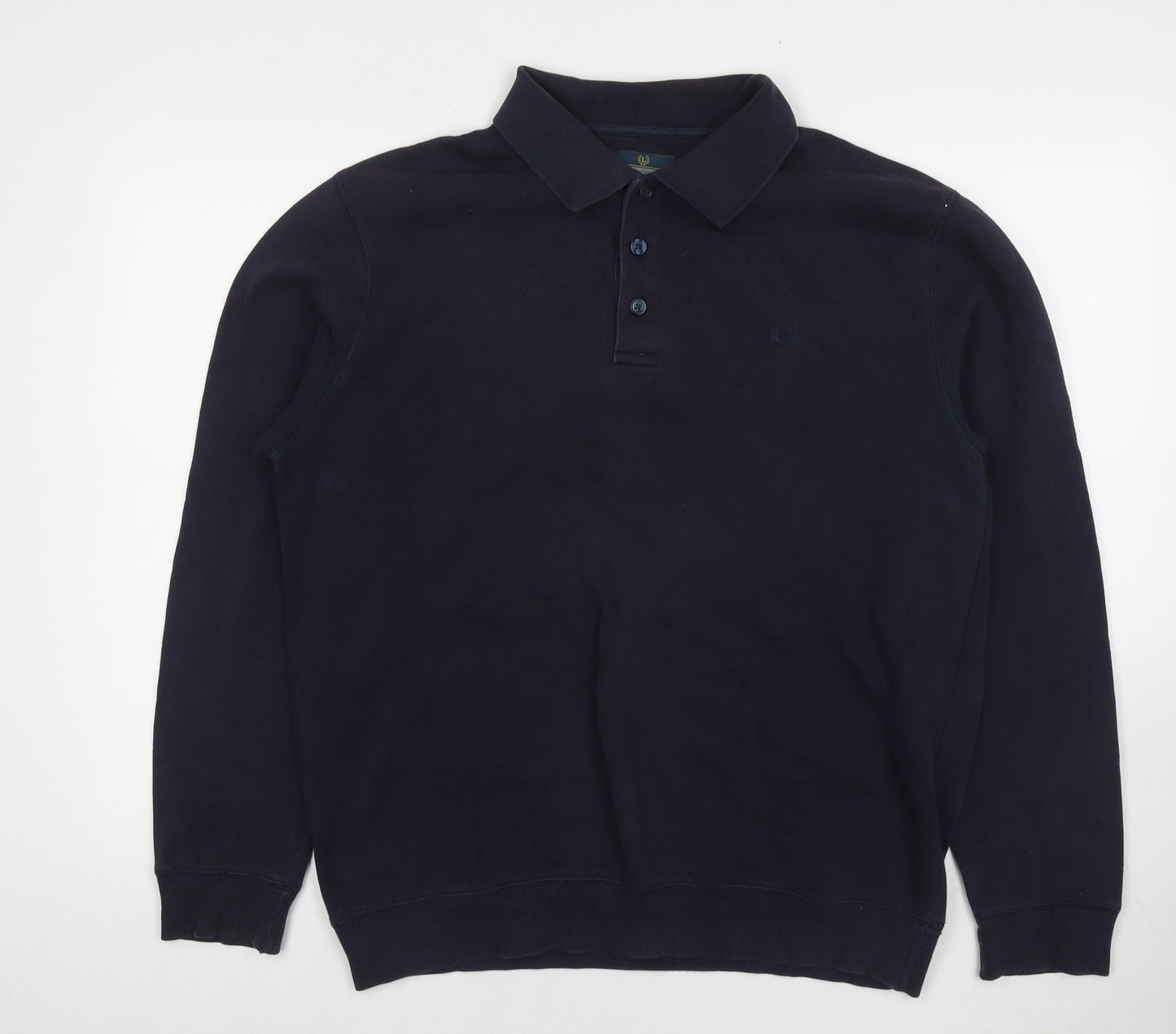 Lincoln Mens Blue Cotton Pullover Sweatshirt Size M