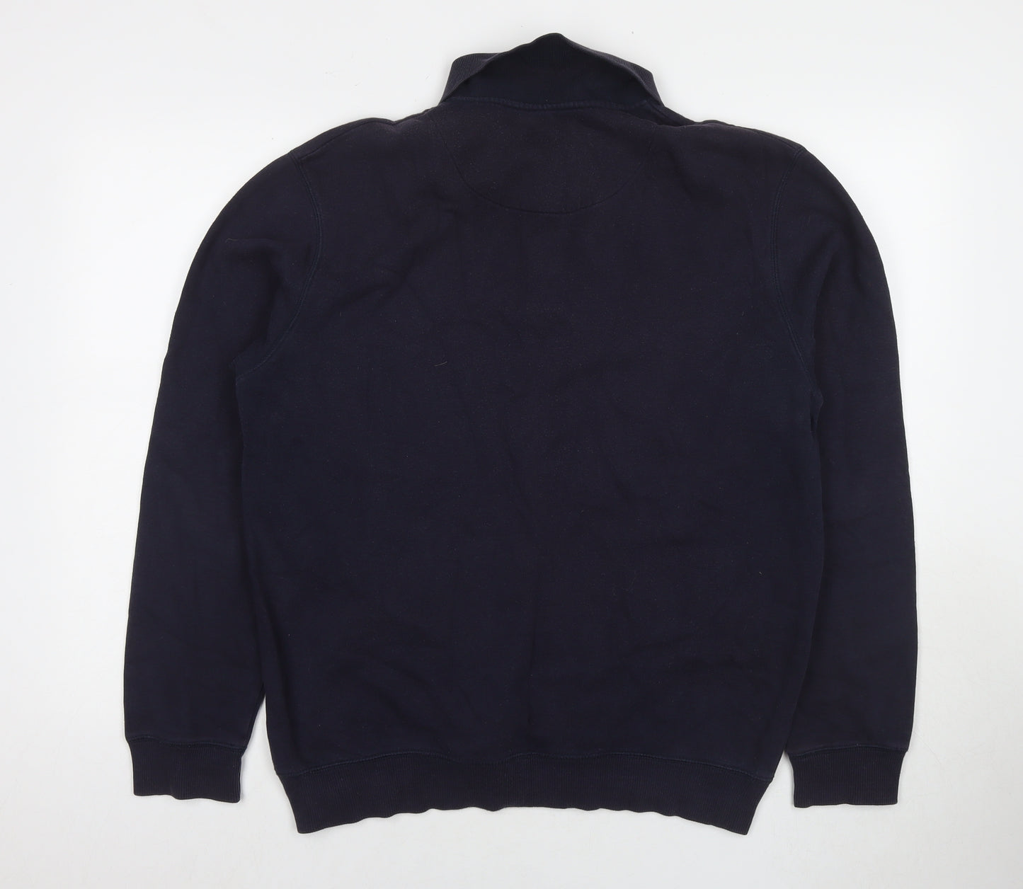 Lincoln Mens Blue Cotton Pullover Sweatshirt Size M