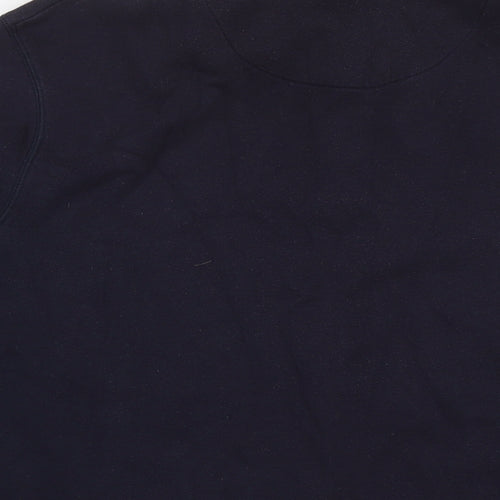 Lincoln Mens Blue Cotton Pullover Sweatshirt Size M