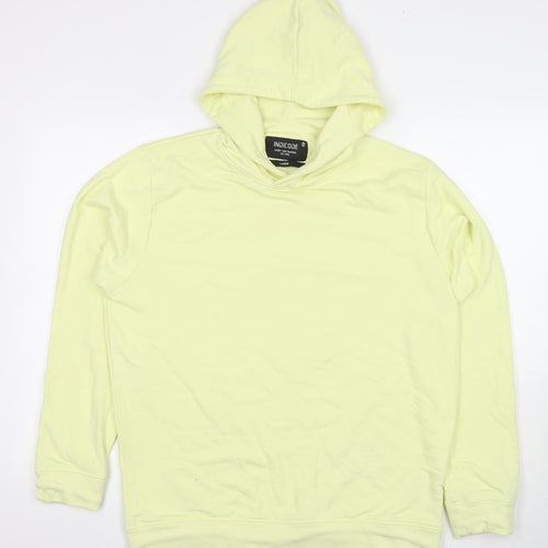 Indicore Mens Yellow Cotton Pullover Sweatshirt Size L