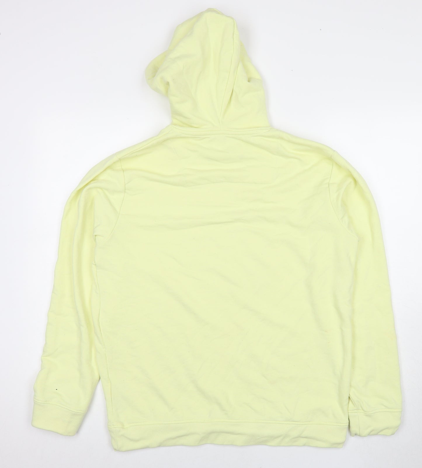 Indicore Mens Yellow Cotton Pullover Sweatshirt Size L