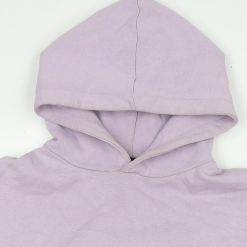 Boohoo Mens Purple Cotton Pullover Hoodie Size 2XL - Logo