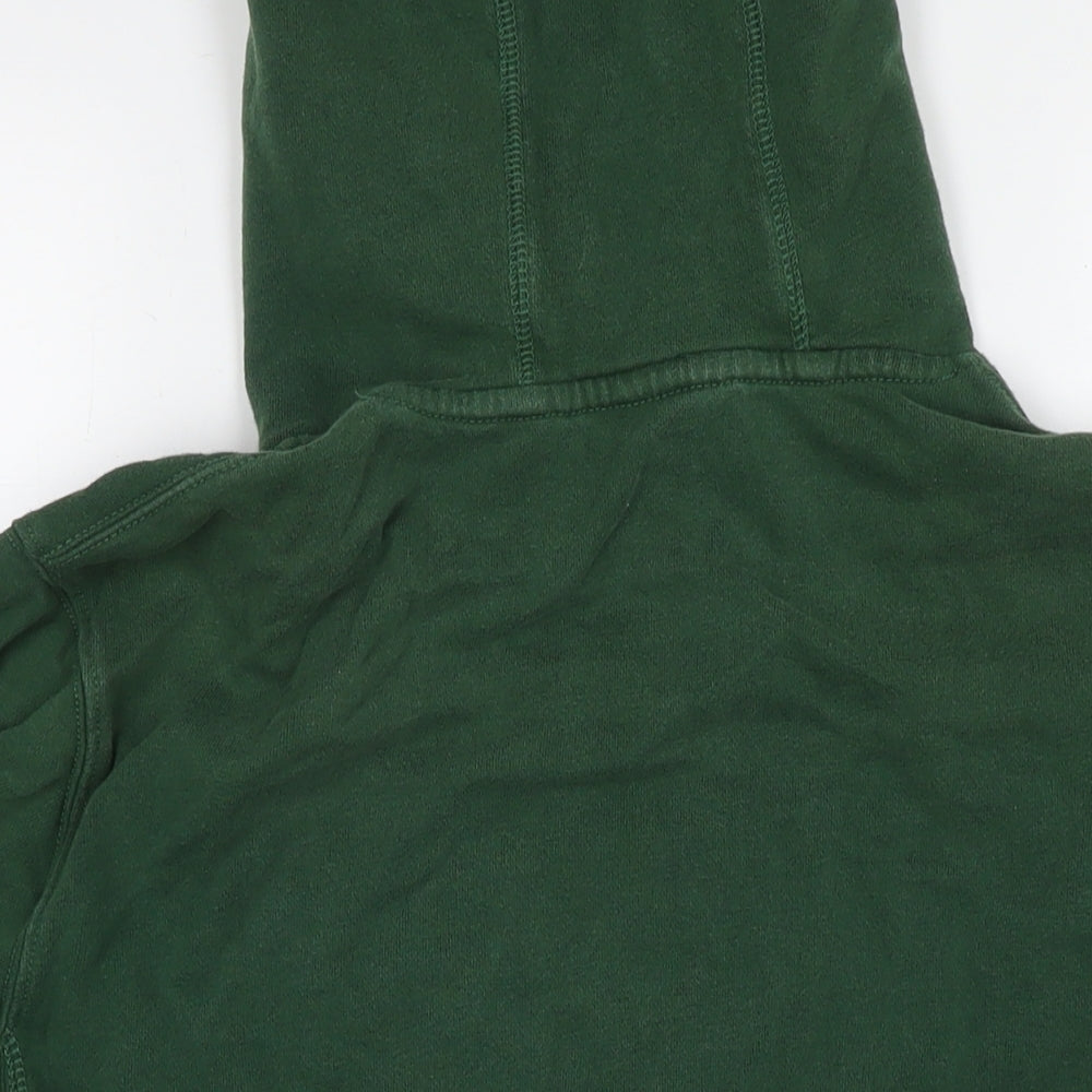 Superdry Mens Green Cotton Pullover Hoodie Size L