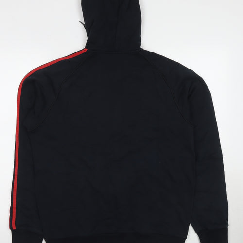 adidas Mens Black Cotton Full Zip Hoodie Size M