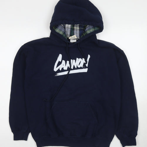 Gotkeys Mens Blue Cotton Pullover Hoodie Size M - Cannon
