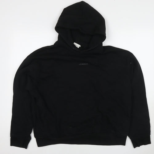 Bershka Mens Black Cotton Pullover Hoodie Size M - Lot