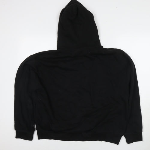 Bershka Mens Black Cotton Pullover Hoodie Size M - Lot