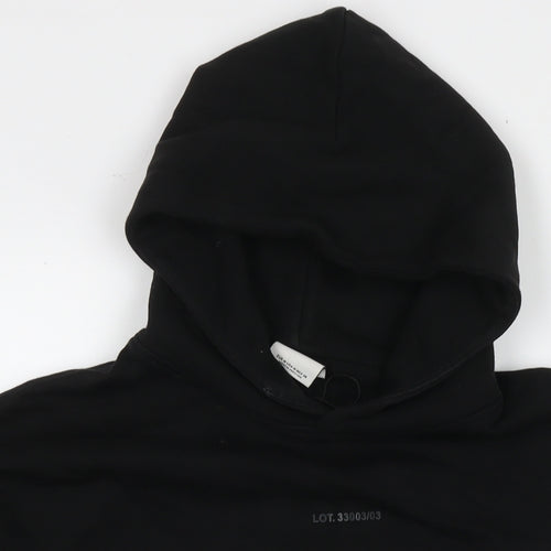 Bershka Mens Black Cotton Pullover Hoodie Size M - Lot