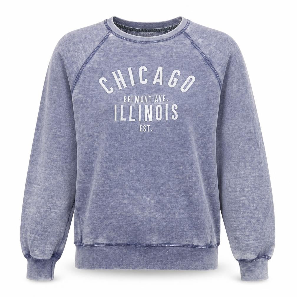 Front view of Next women’s blue cotton pullover sweatshirt, size XS, pullover - chicago