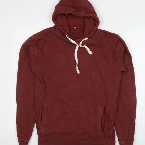 Teemill Mens Brown Cotton Pullover Sweatshirt Size S - Pockets