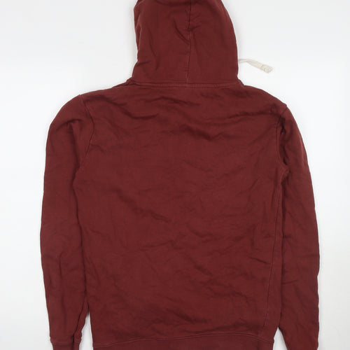 Teemill Mens Brown Cotton Pullover Sweatshirt Size S - Pockets