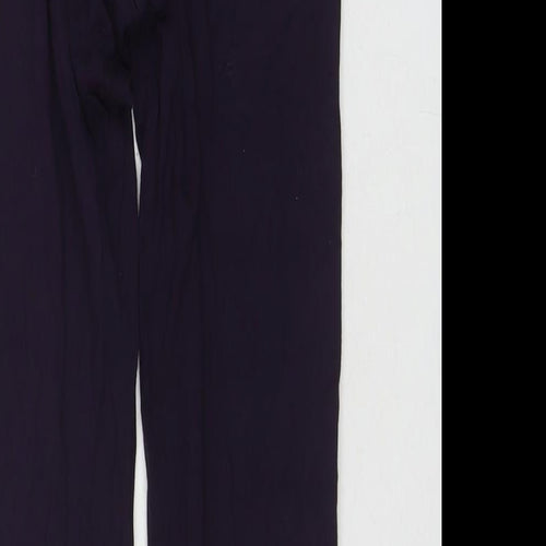 Wallis Womens Purple Viscose Pedal Pusher Leggings Size L L26 in Regular Pullover