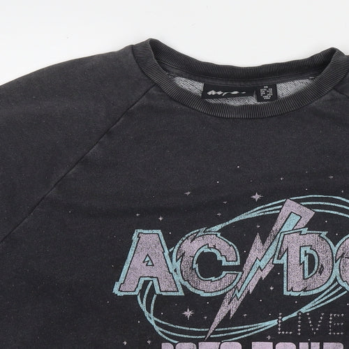 acdc Womens Grey Cotton Pullover Sweatshirt Size 6 Pullover - AC/DC 1978 Tour