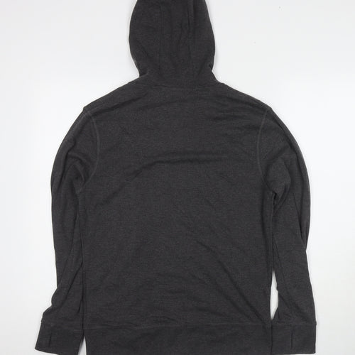 LA Gear Womens Grey Cotton Full Zip Hoodie Size 16 Pullover