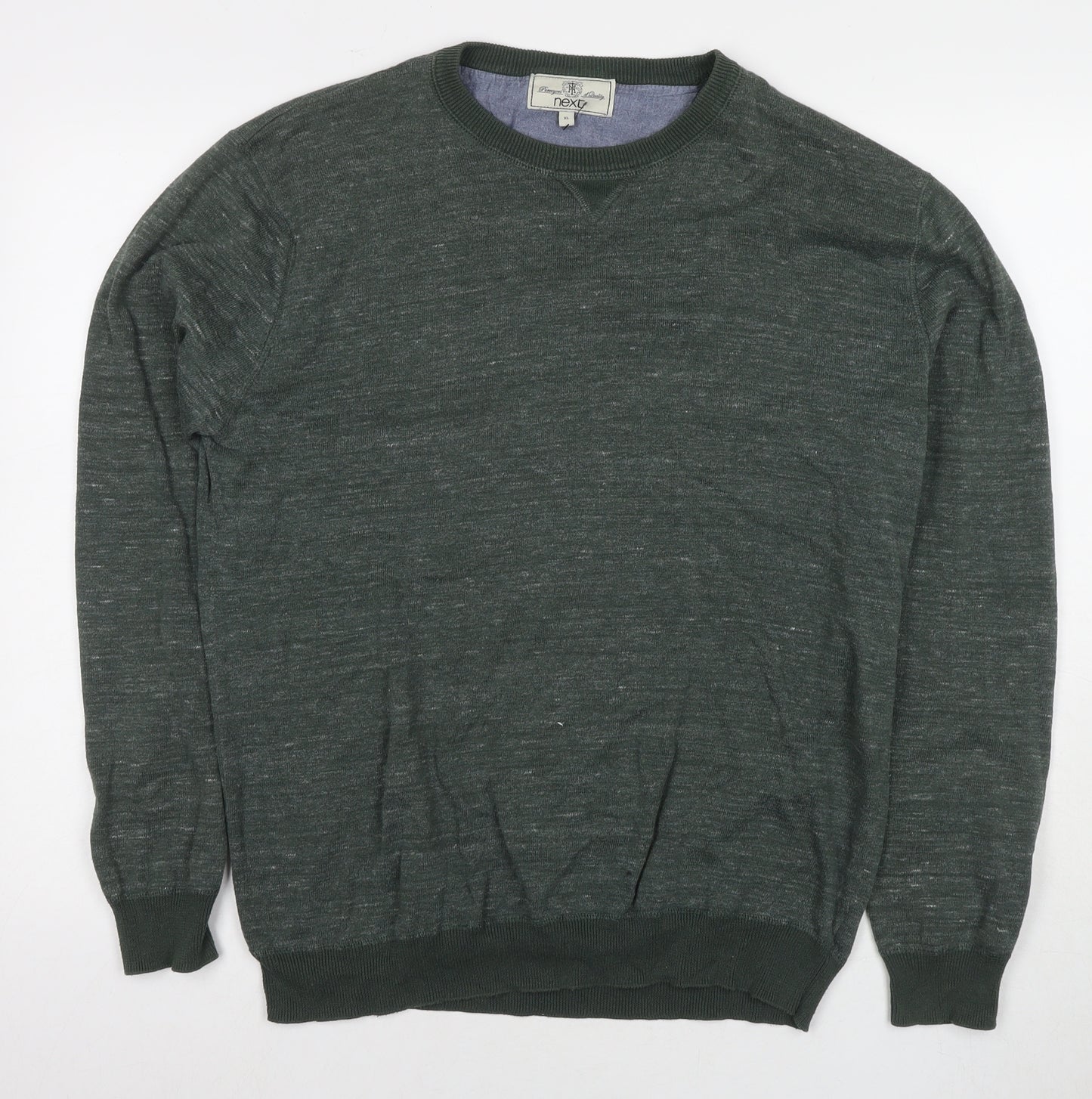 NEXT Mens Green Cotton Pullover Sweatshirt Size XL