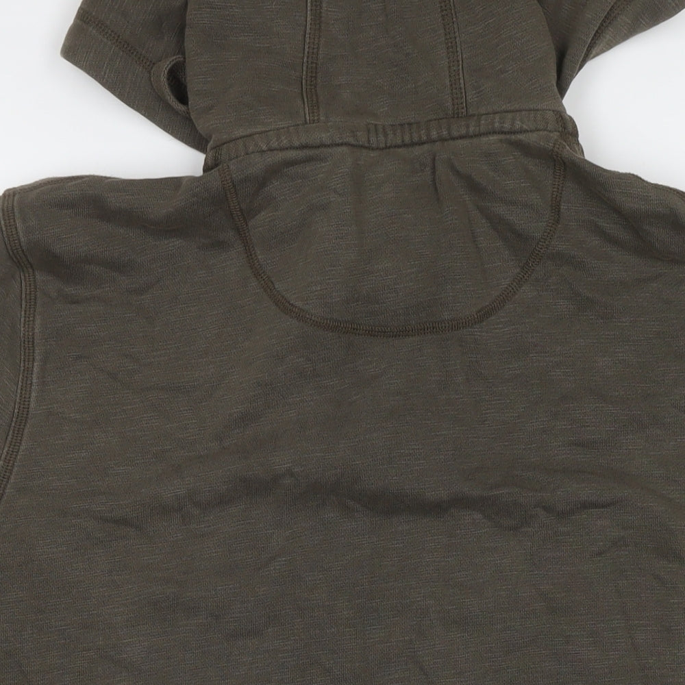 North Coast Mens Brown Cotton Pullover Hoodie Size L