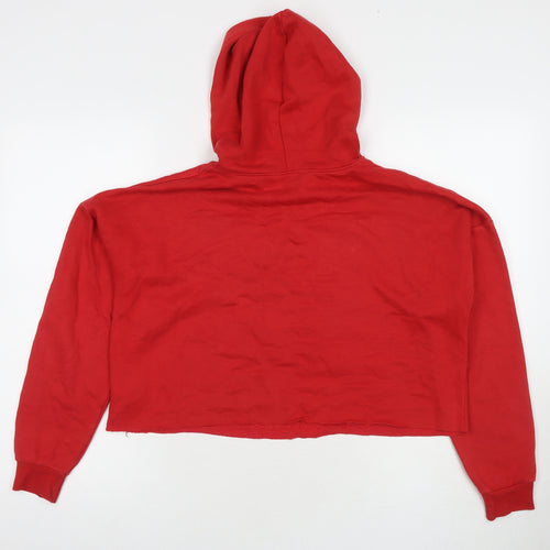 New Look Girls Red Cotton Pullover Sweatshirt Size 14-15 Years Pullover - Brooklyn