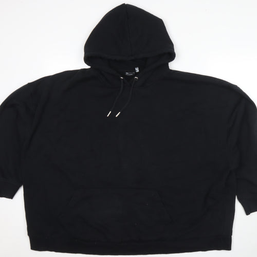 ASOS Womens Black Cotton Pullover Sweatshirt Size 22 Pullover